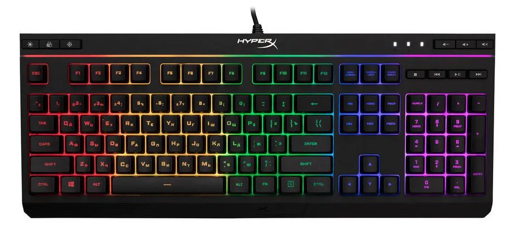 Клавиатура HyperX Alloy Core RGB, Проводное, Чёрный