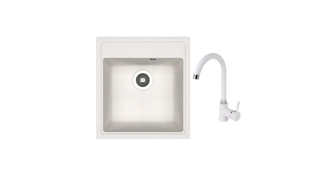 НАБОР мойки Dr Gans Nika 470 + SanDonna F 7073 белый