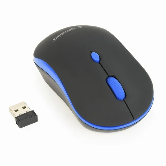 Mouse Wireless Gembird MUSW-4B-03-B, Negru/Albastru