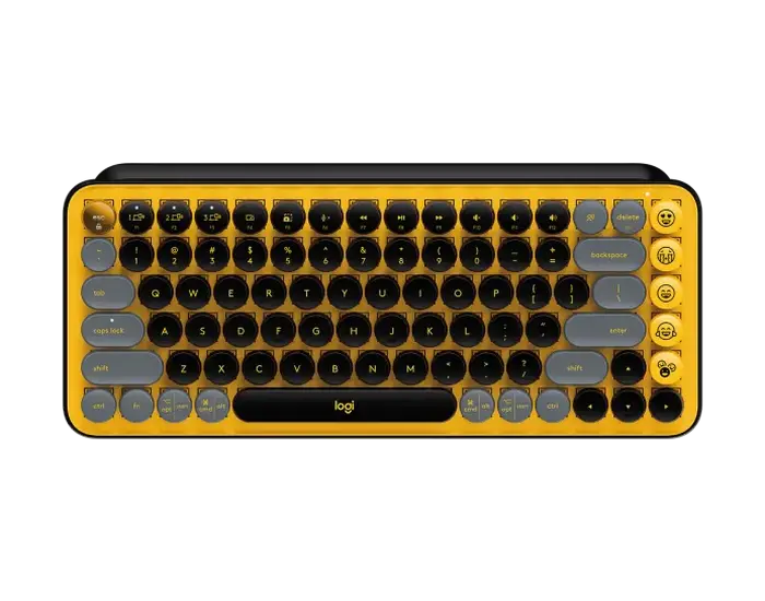 Клавиатура Logitech POP Keys, Беспроводное, Жёлтый