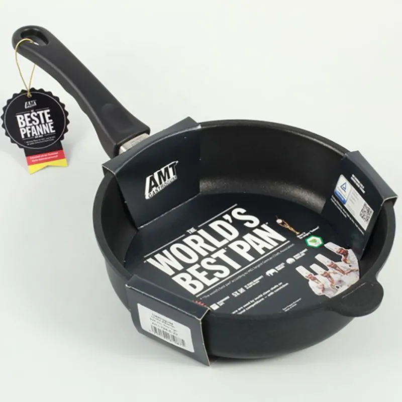 Сковорода AMT Gastroguss I-724-E, 2,6л, 24см, Чёрный