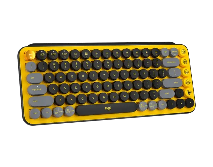 Клавиатура Logitech POP Keys, Беспроводное, Жёлтый