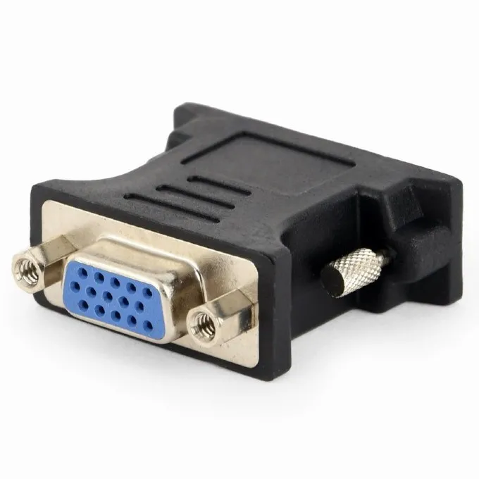 Adaptor Video Cablexpert A-DVI-VGA-BK, DVI-I (M) - VGA D-Sub (F), Negru