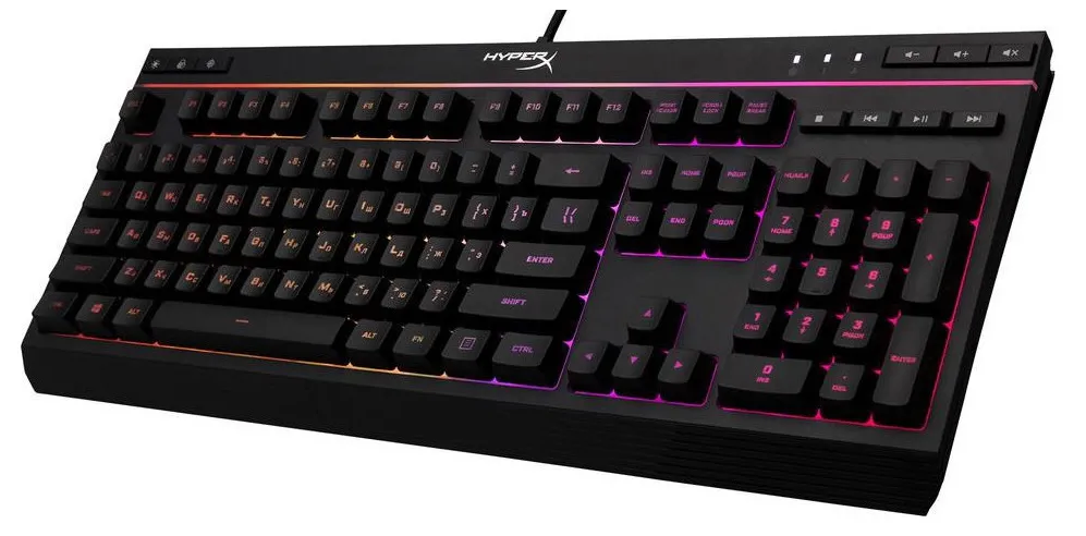 Клавиатура HyperX Alloy Core RGB, Проводное, Чёрный