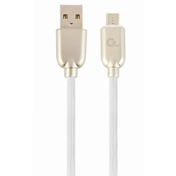 Кабель для зарядки и синхронизации Cablexpert CC-USB2R-AMmBM-1M-W, USB Type-A/micro-USB, 1м, Белый