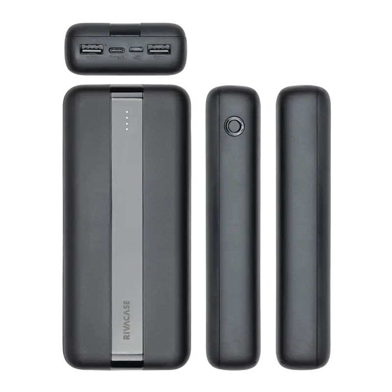 Портативное зарядное устройство RivaCase VA2081, 20000мА·ч, Чёрный