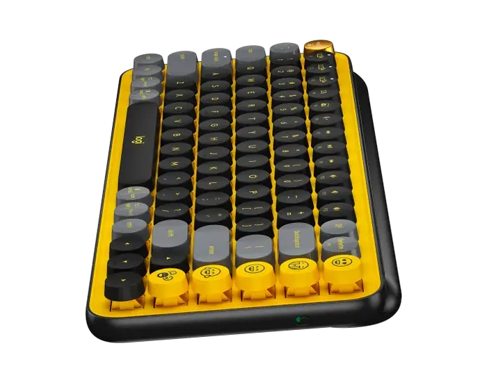 Клавиатура Logitech POP Keys, Беспроводное, Жёлтый
