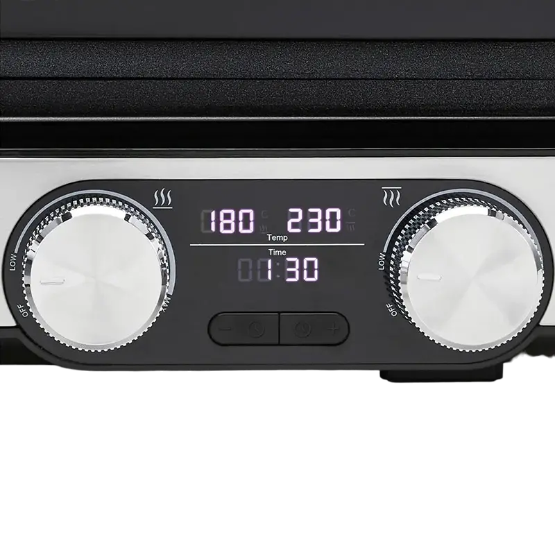 Grătar electric Polaris PGP2302D, 2000W, Argintiu