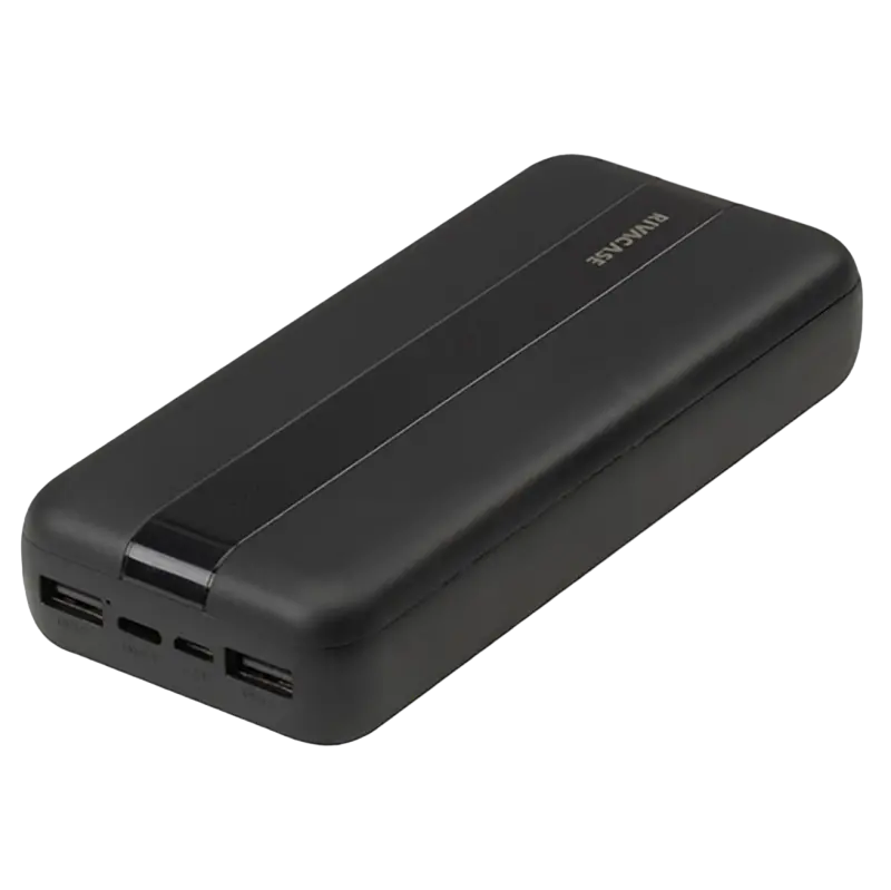 Портативное зарядное устройство RivaCase VA2081, 20000мА·ч, Чёрный