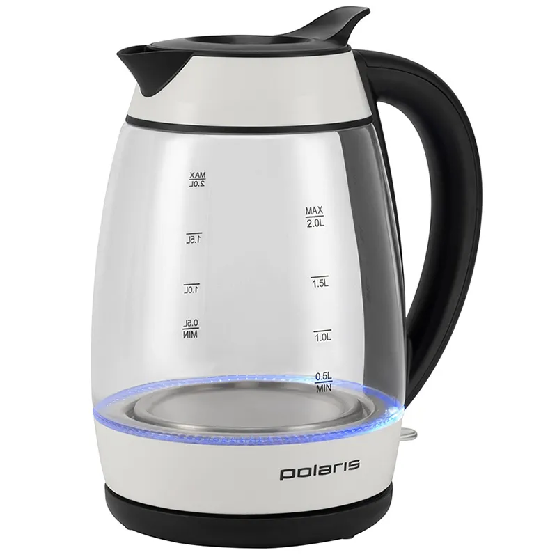 Fierbător electric Polaris PWK 2006CGL, Alb Negru