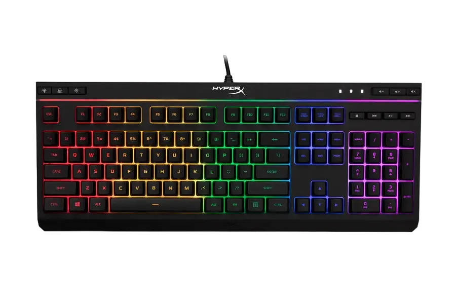 Клавиатура HyperX Alloy Core RGB, Проводное, Чёрный