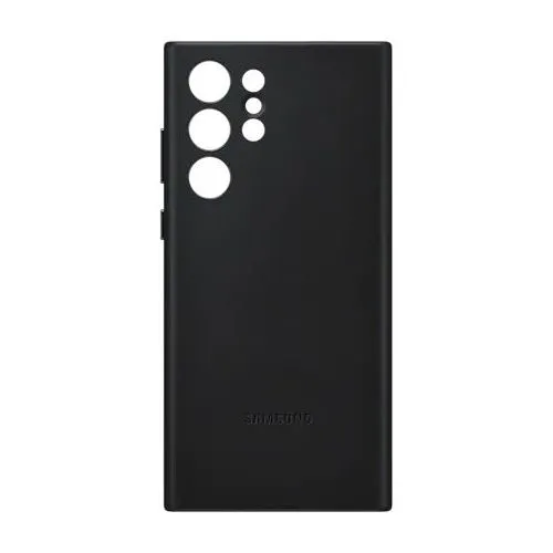 Husă Samsung Leather Cover for Galaxy S22 Ultra, Negru