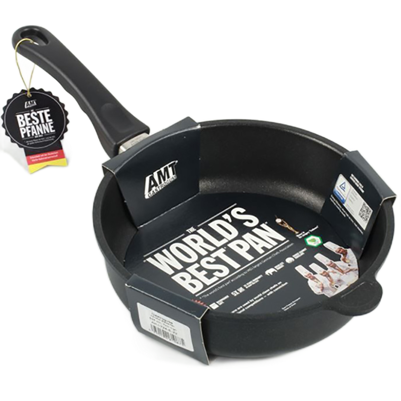 Сковорода AMT Gastroguss I-724-E, 2,6л, 24см, Чёрный