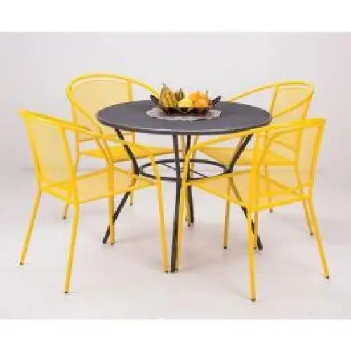 Металическии стул Arko (жёлтый)