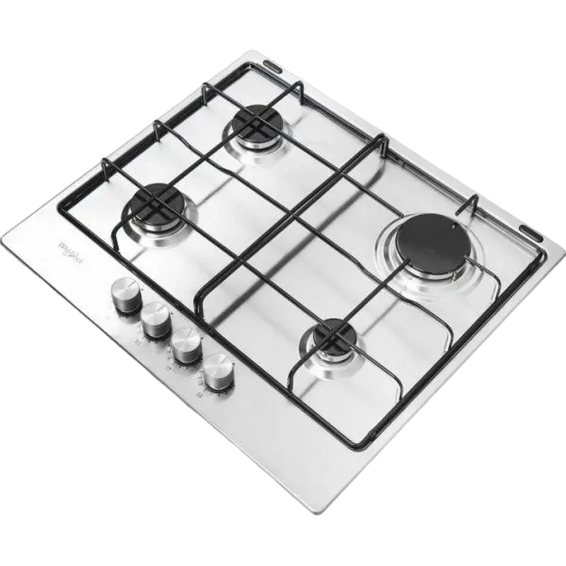 Plită pe gaz Whirlpool TKRL 650 IX, Oțel inoxidabil