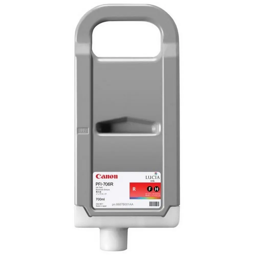 Cartuș de cerneală Canon PFI-706, 700ml, Roșu