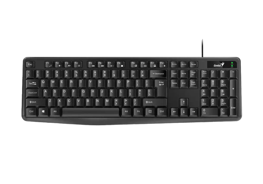 Клавиатура Genius KB-117, Проводное, Чёрный