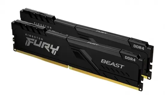Оперативная память Kingston FURY Beast, DDR4 SDRAM, 3000 MГц, 16Гб, KF430C15BBK2/16