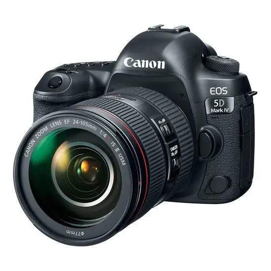 Aparat foto DSLR Canon EOS 5D Mark IV KIT (+ EF24-105 f/4 L IS USM), Negru