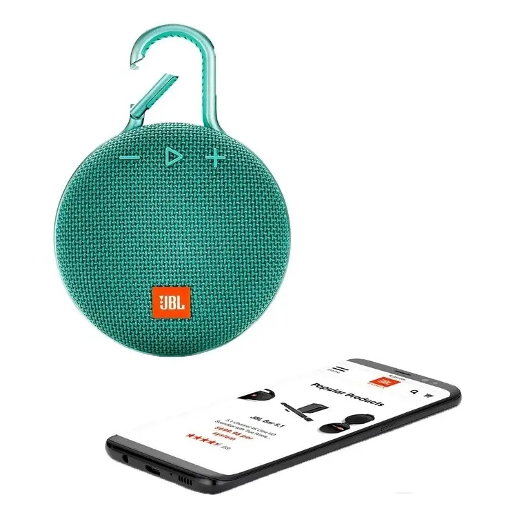 Портативная колонка JBL Clip 3, Бирюзовый