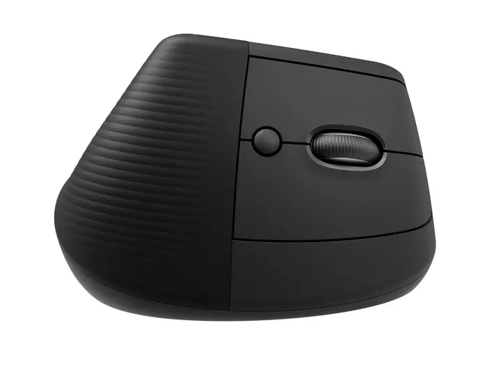 Wireless Mouse Logitech Lift Vertical, Optical, 400-4000 dpi, 6 buttons, 1xAA, BT/2.4 Ghz, Black