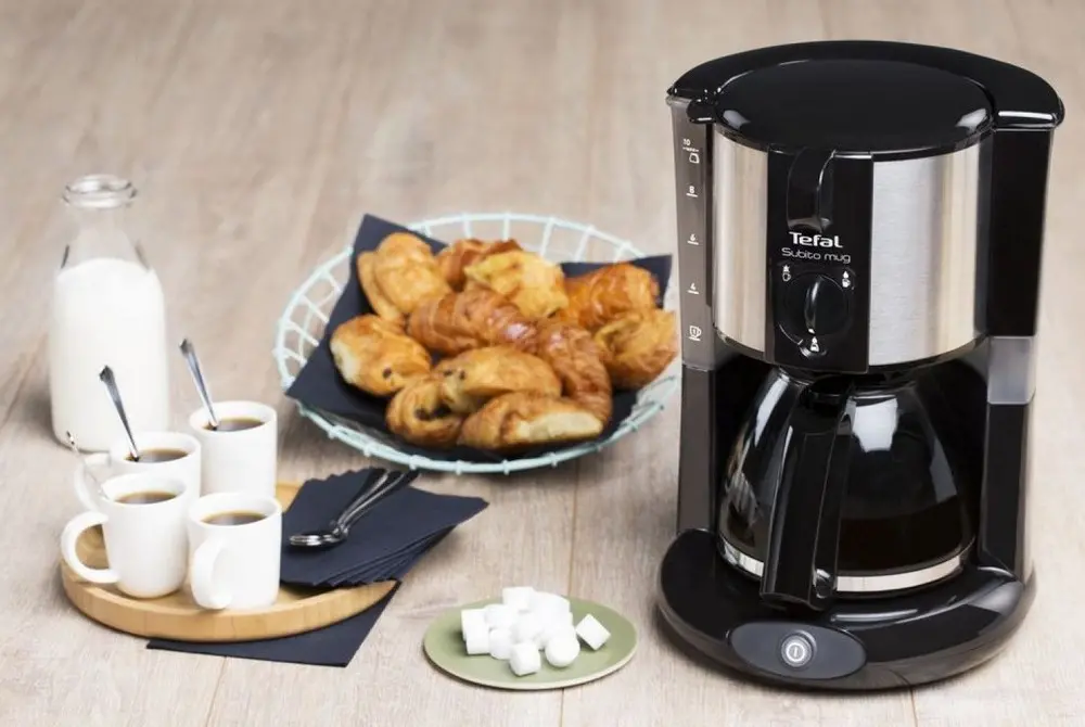 Капельная Кофеварка Tefal Subito Mug, 1000Вт, Чёрный