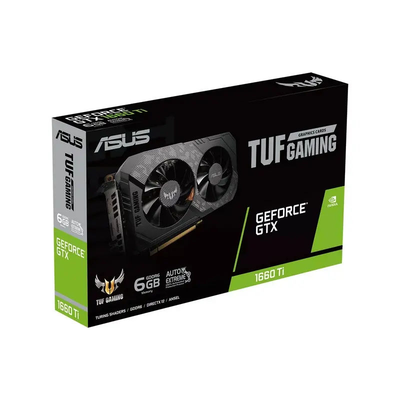 Placă Video ASUS TUF-GTX1660TI-6G-EVO-GAMING,  6GB GDDR6 192bit