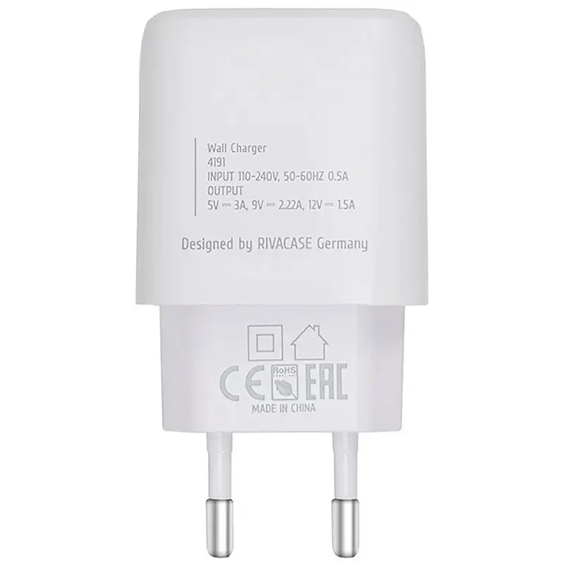 Зарядное устройство RivaCase PS4191 W00, 20Вт, Белый