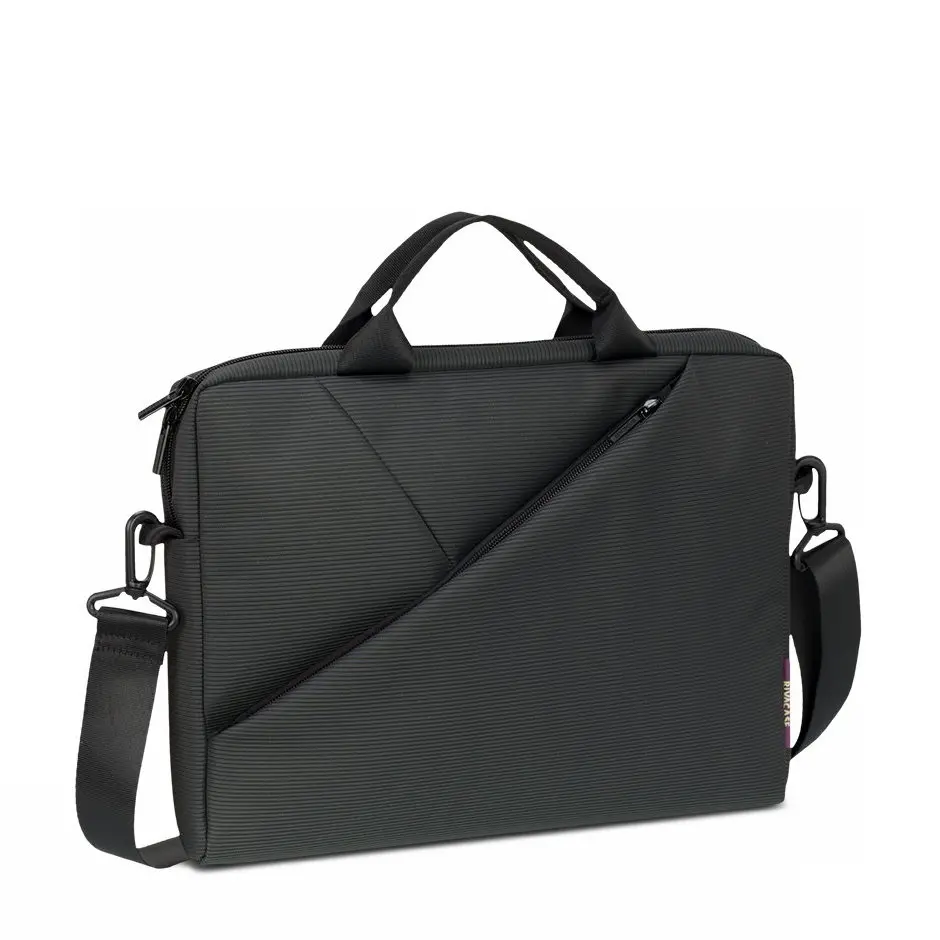 Geantă pentru Laptop RivaCase Tivoli, 13.3", Poliester, Negru