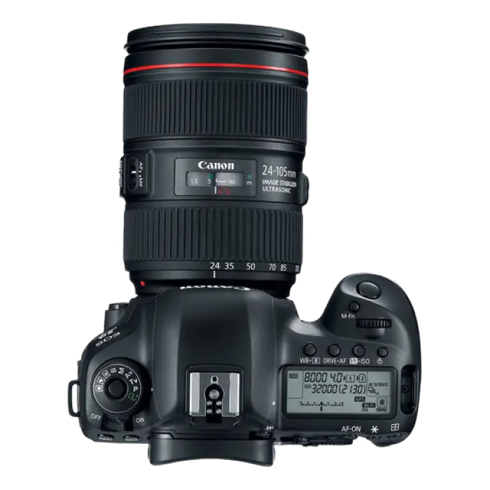 Aparat foto DSLR Canon EOS 5D Mark IV KIT (+ EF24-105 f/4 L IS USM), Negru