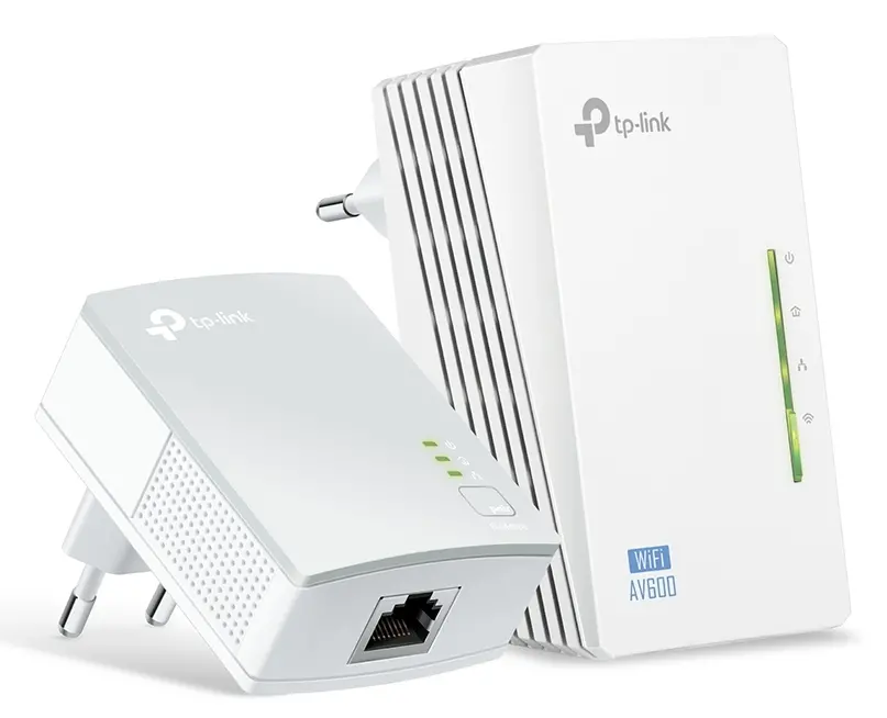 Wi-Fi + Powerline адаптер TP-LINK TL-WPA4220 KIT, AV600, 600 Mбит/c, Белый