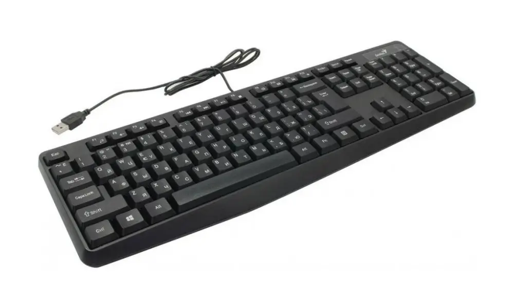 Клавиатура Genius KB-117, Проводное, Чёрный