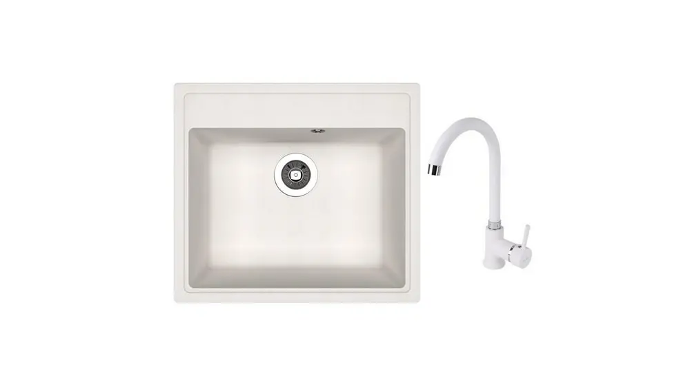 НАБОР мойка Dr Gans Nika 570 + SanDonna F 7073 alb