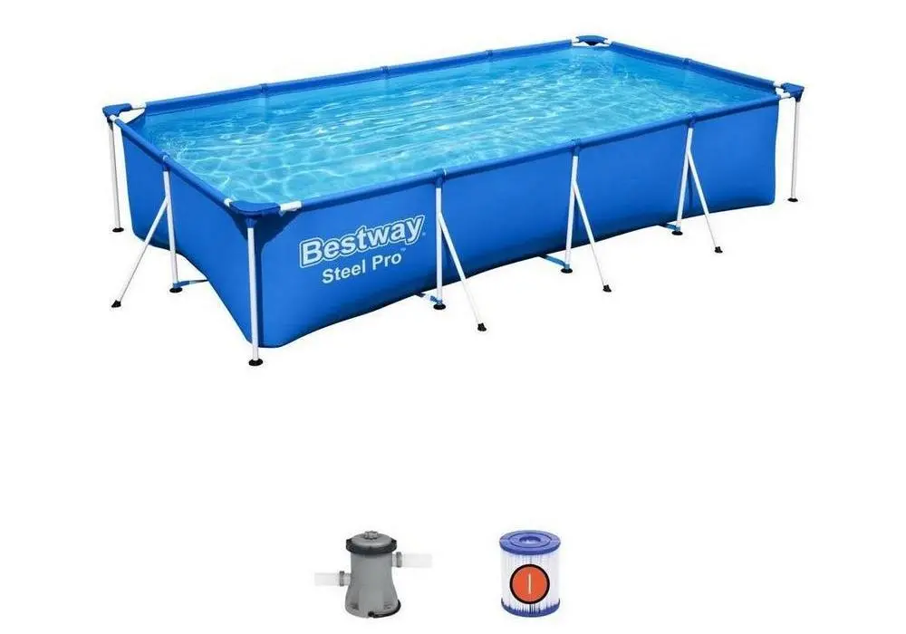 Piscină cu cadru metalic Bestway Splash Frame Pool, 6478L, Albastru, 56424