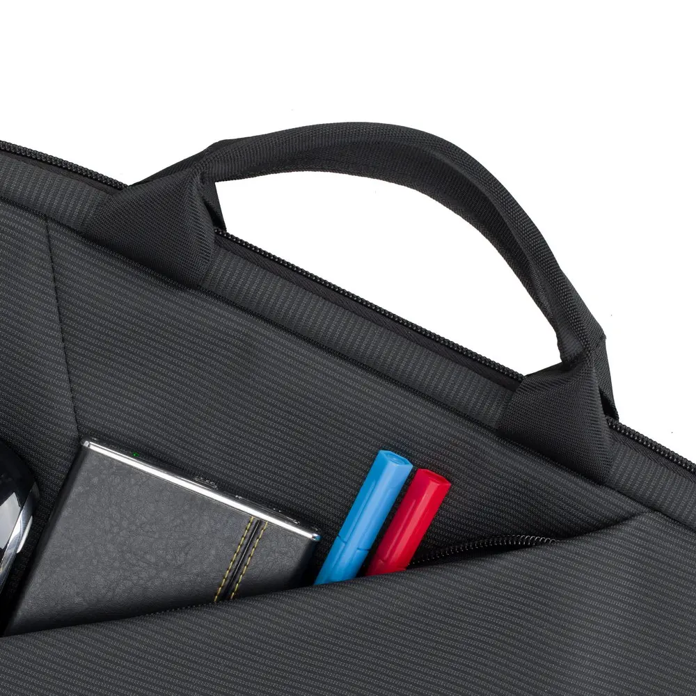 Geantă pentru Laptop RivaCase Tivoli, 13.3", Poliester, Negru