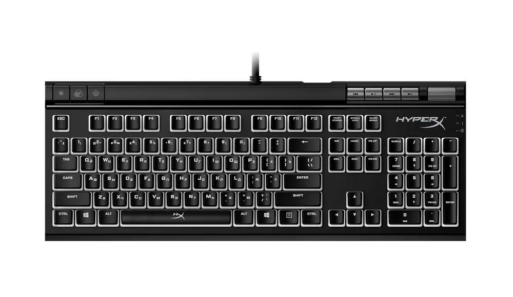 Клавиатура HyperX Alloy Elite 2, Проводное, Чёрный