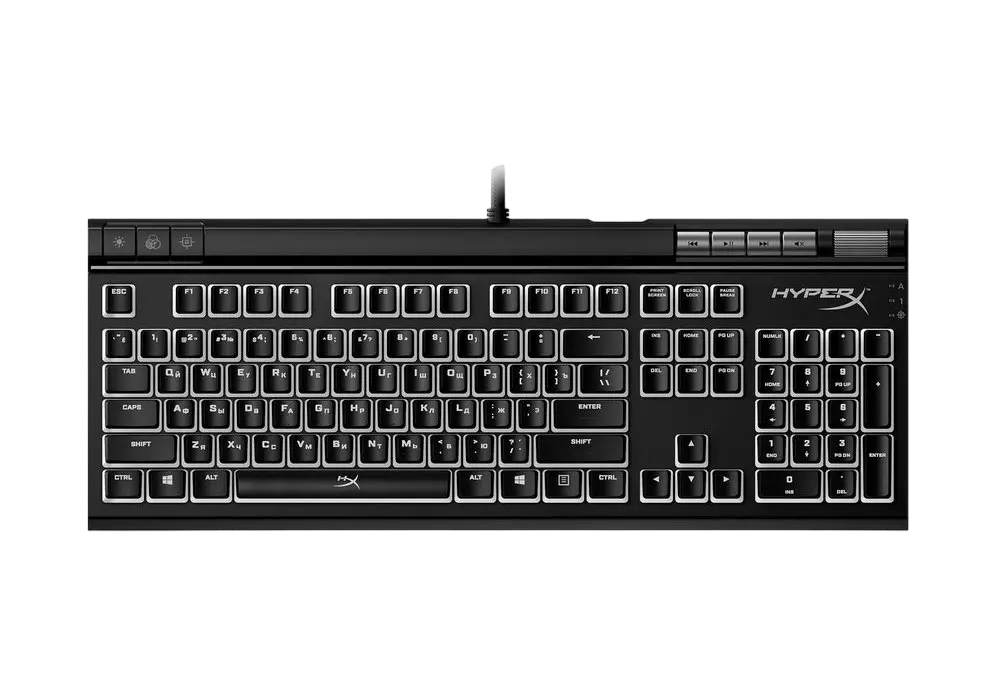 Клавиатура HyperX Alloy Elite 2, Проводное, Чёрный