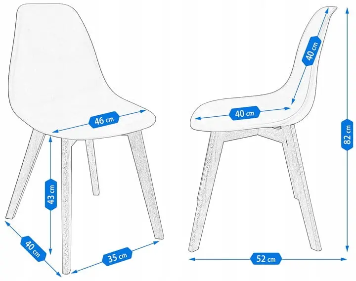 Scaun JUMI ADA (alb)