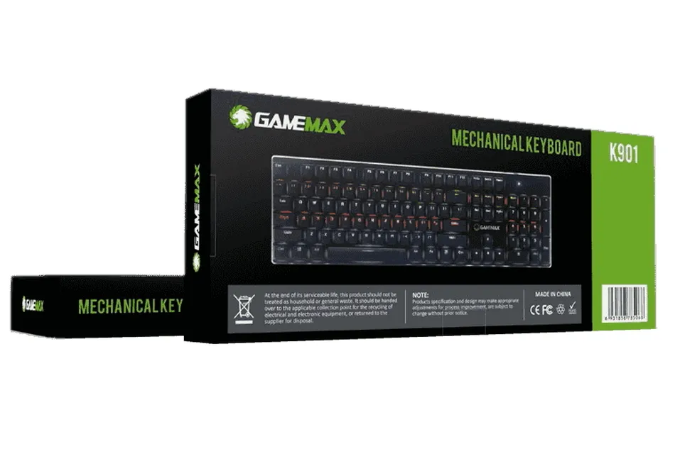Tastatură Gamemax KG901, Cu fir, Negru