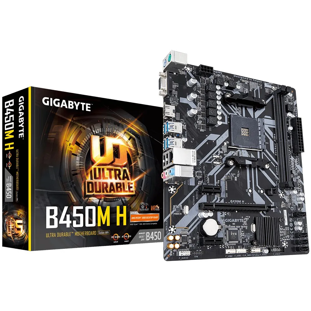 MB AM4 Gigabyte B450M H 1.0  mATX