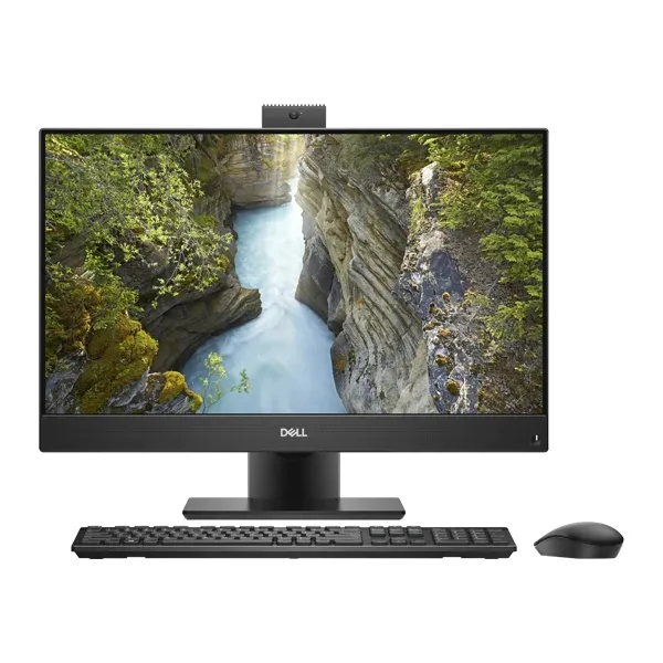 Computer All-in-One DELL OptiPlex 5480, 23,8", Intel Core i3-10100T, 8GB/256GB, Linux Ubuntu, Negru
