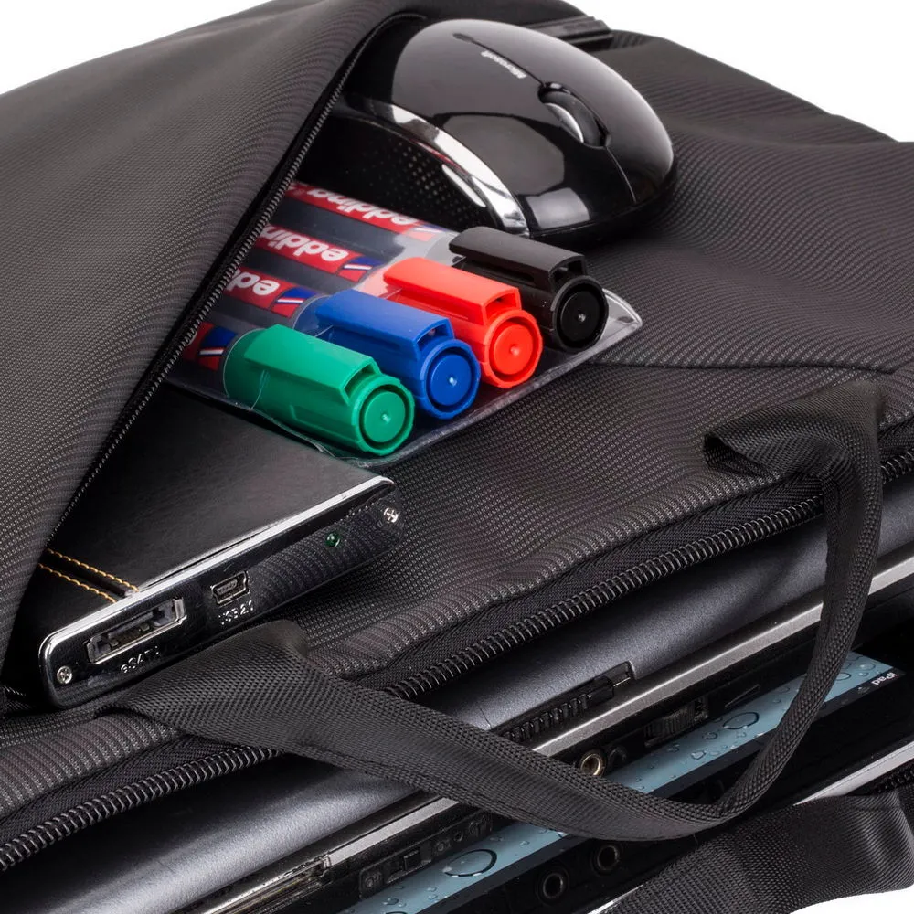 Geantă pentru Laptop RivaCase Tivoli, 15.6", Poliester, Gri