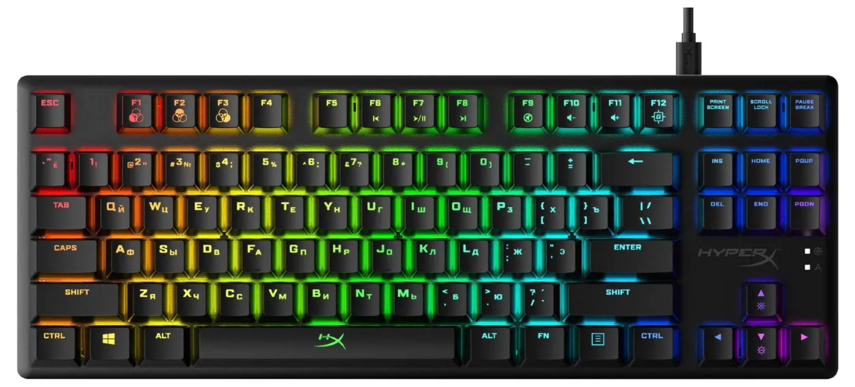 Клавиатура HyperX Alloy Origins Core, Проводное, Чёрный