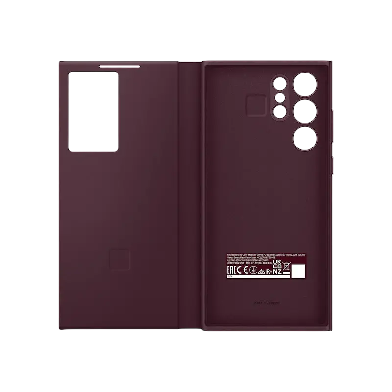 Husă tip carte Samsung Smart Clear View Cover for Galaxy S22 Ultra, Vinus
