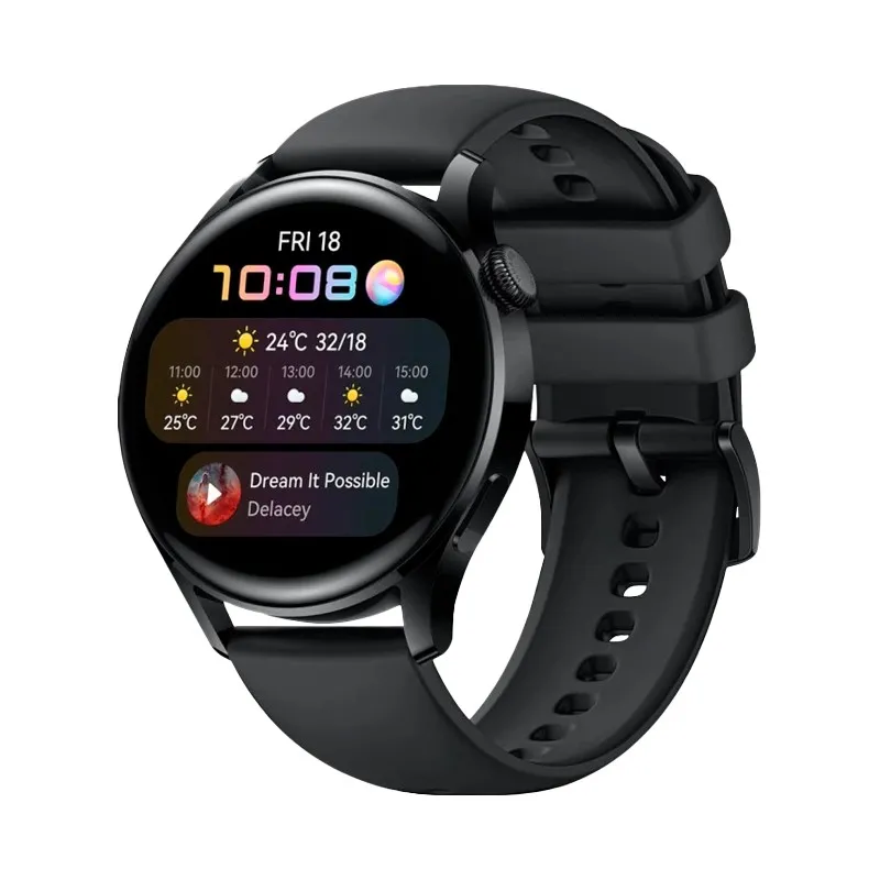 Ceas inteligent Huawei WATCH 3, Negru