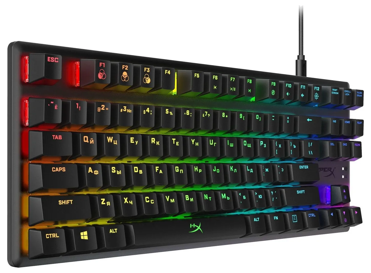 Клавиатура HyperX Alloy Origins Core, Проводное, Чёрный