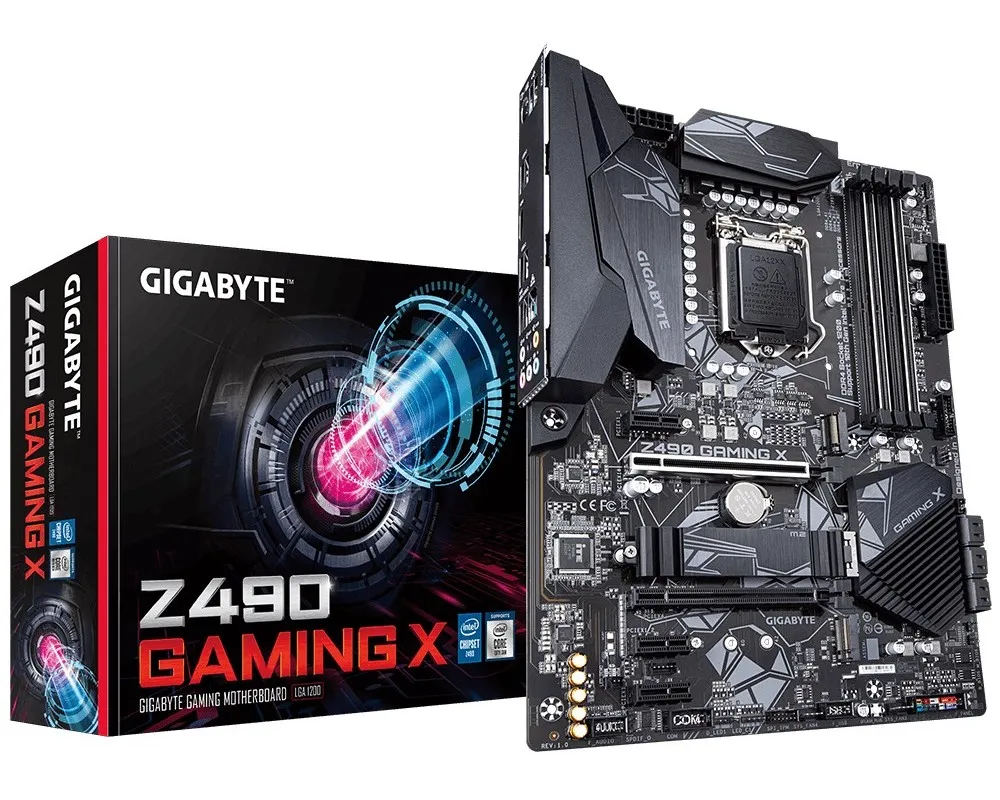 Материнская плата Gigabyte Z490 GAMING X, LGA1200, Intel Z490, ATX