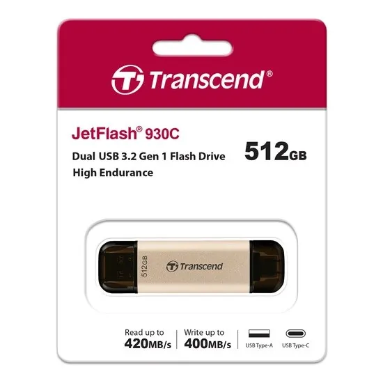 512GB USB3.1/Type-C Flash Drive  Transcend 