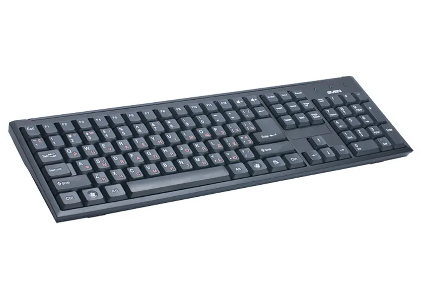 Tastatură SVEN Standard 303, Cu fir, Negru