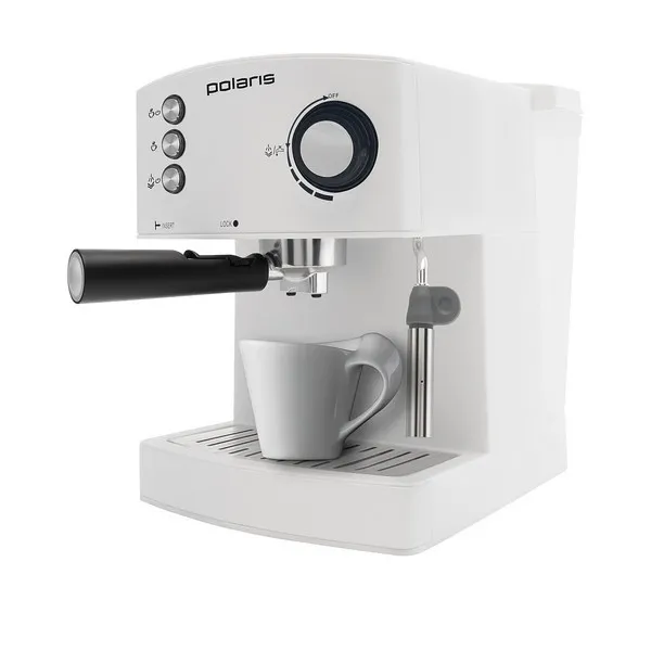 Espressor manual Polaris PCM1527, 850 W, Alb
